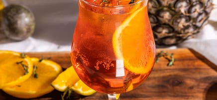 Noughty spritz mocktail