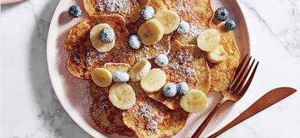 Pancakes sans farine à la banane