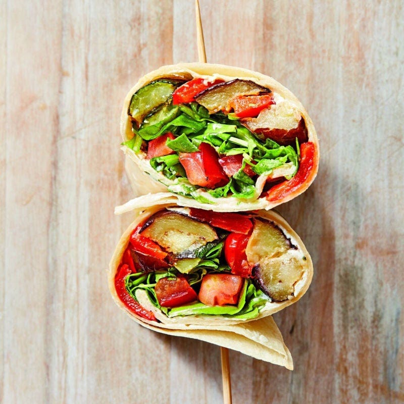 Wraps de légumes grillés