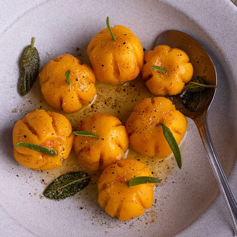 Kürbisgnocchi in Salbeibutter