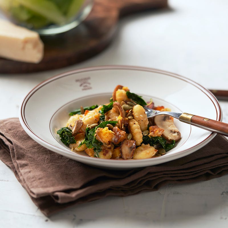 ViktVäktarna - Gnocchi med pumpa, svamp och grönkål