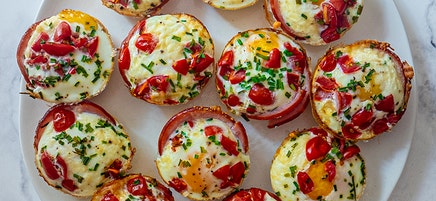 Bacon and egg breakfast cups