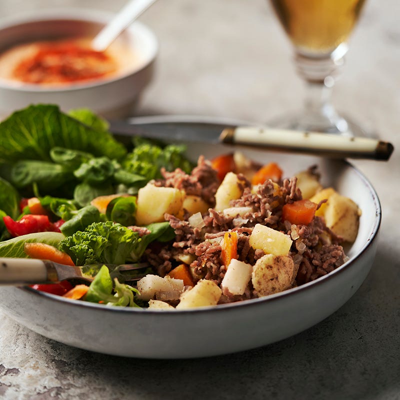 ViktVäktarna - Färs- och rotfruktspytt med ajvarsås