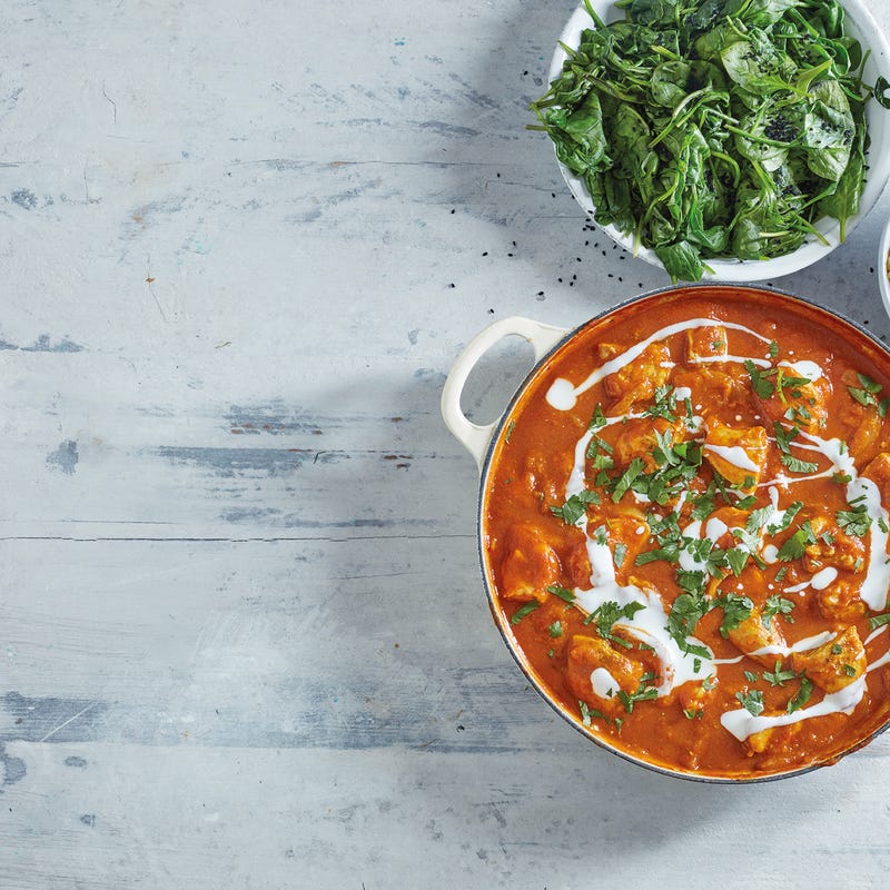 Kürbis-Tomaten-Curry mit Pute