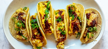 Easy pancake breakfast tacos