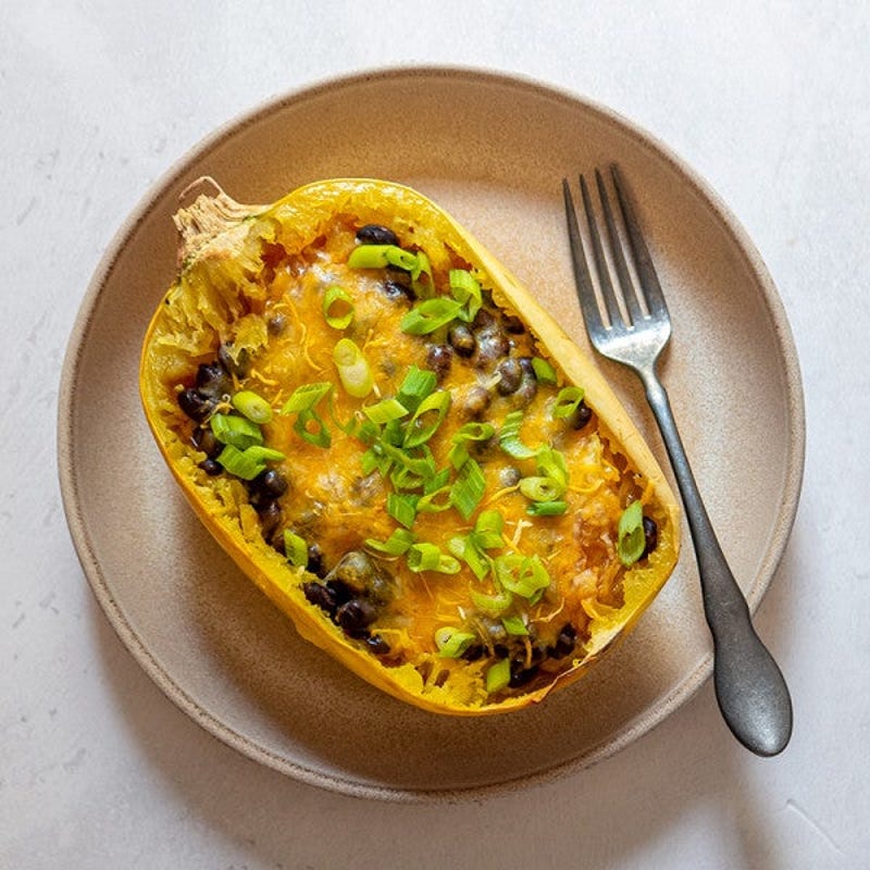 Photo of Enchilada-Style Spaghetti Squash with Black Beans by WW