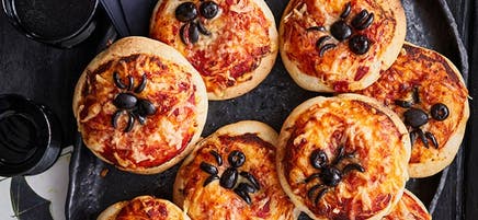 Mini-pizzas d'Halloween