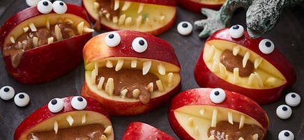Pomme-monstre d'Halloween