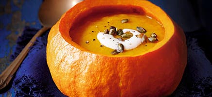 Soupe à la courge d'Halloween