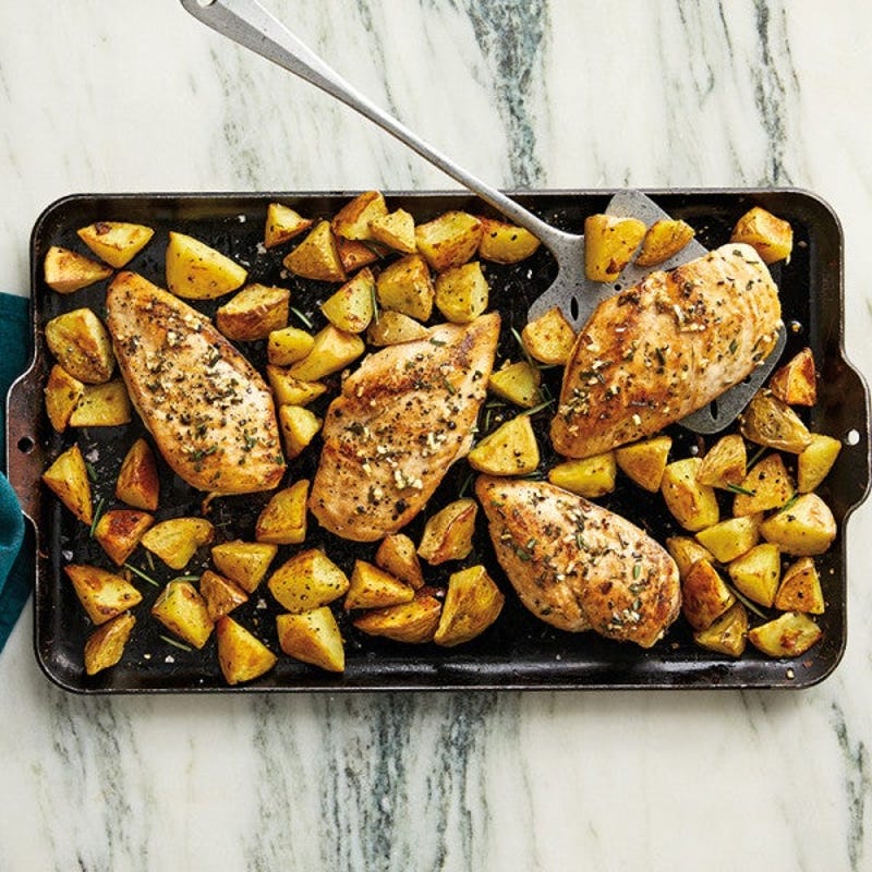 Photo de Poulet rôti au romarin avec pommes de terre par WW