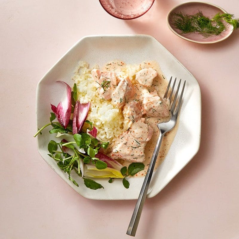 Photo de Ragoût de saumon crémeux avec pommes de terre en riz par WW