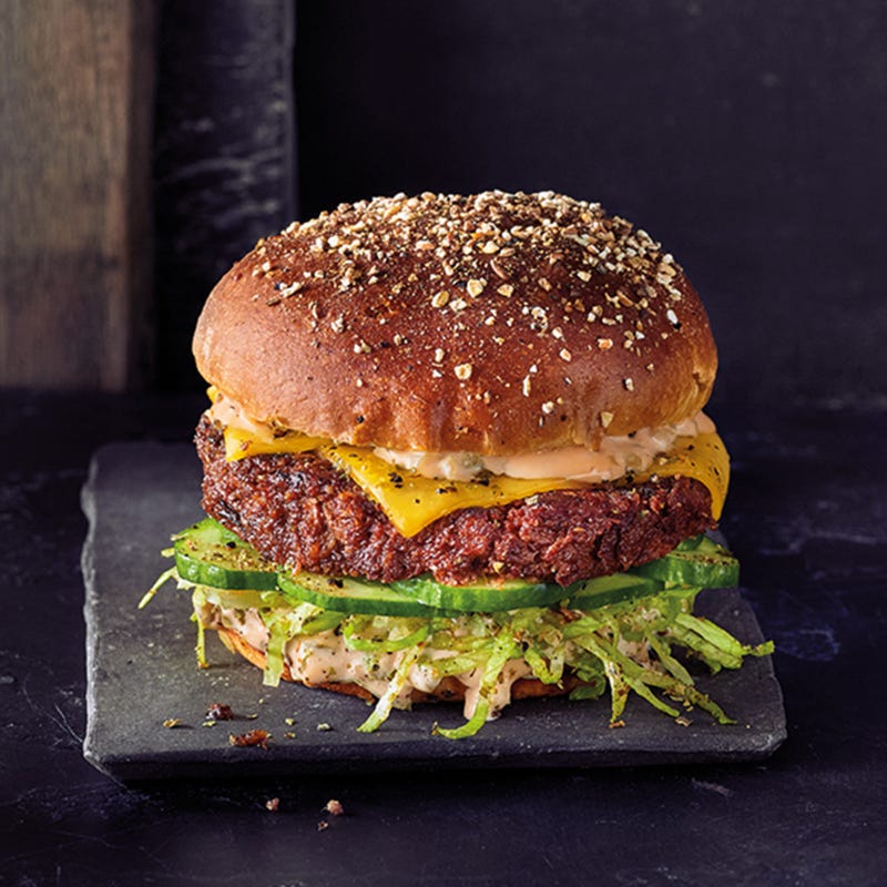 Veggieburger mit Gurken