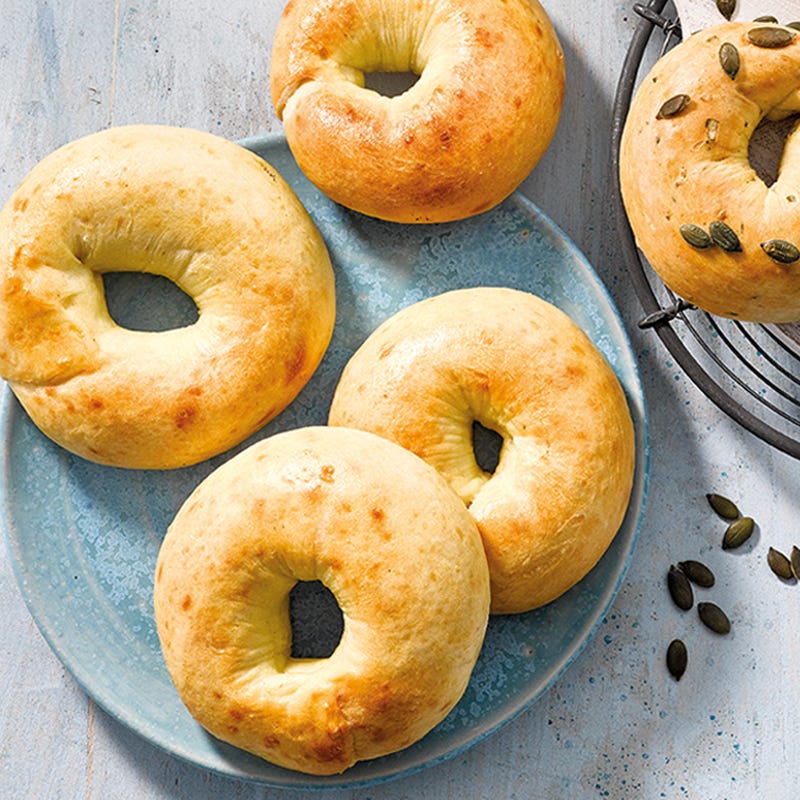 4-Zutaten-Bagels