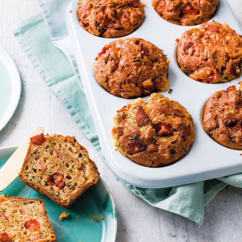 Schinken-Tomaten-Muffins