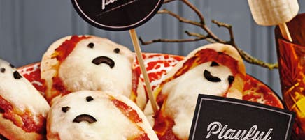 Mini-pizzas fantômes