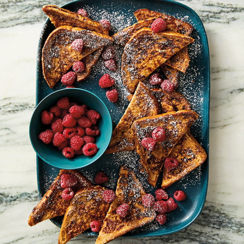 Photo de Pain doré à la cannelle et aux framboises par WW