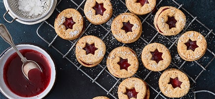 Vegane Linzer Plätzchen