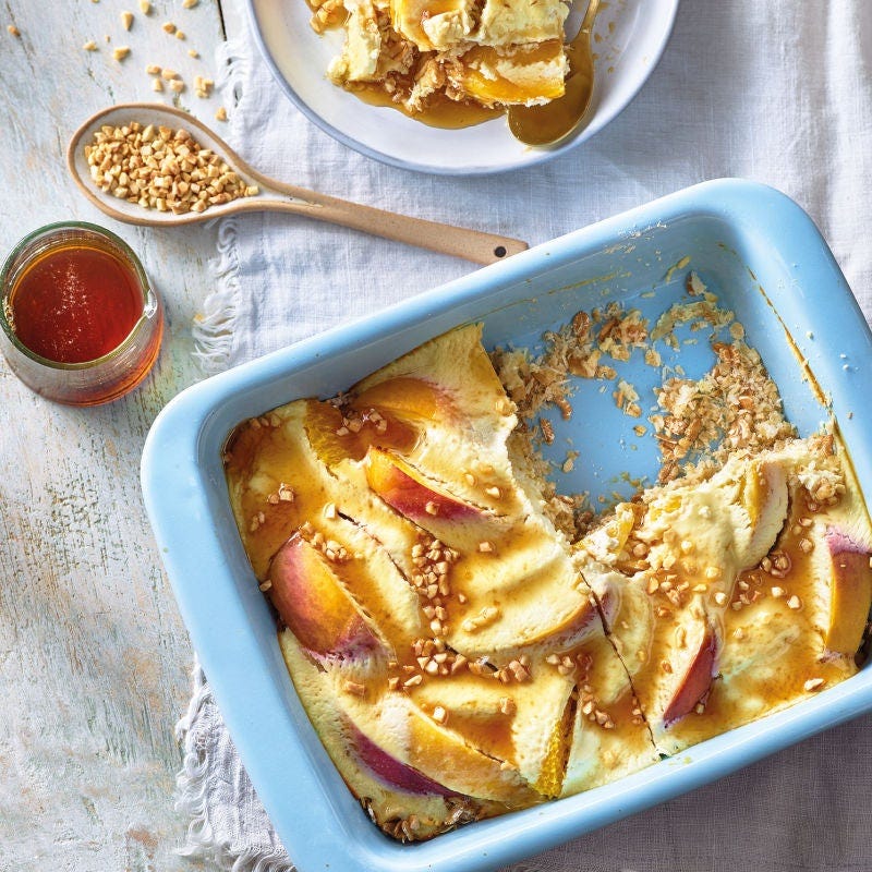 Frühstücksauflauf mit Orangen & Nektarinen