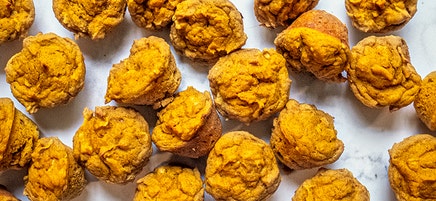 Pumpkin-apple-ricotta mini muffins