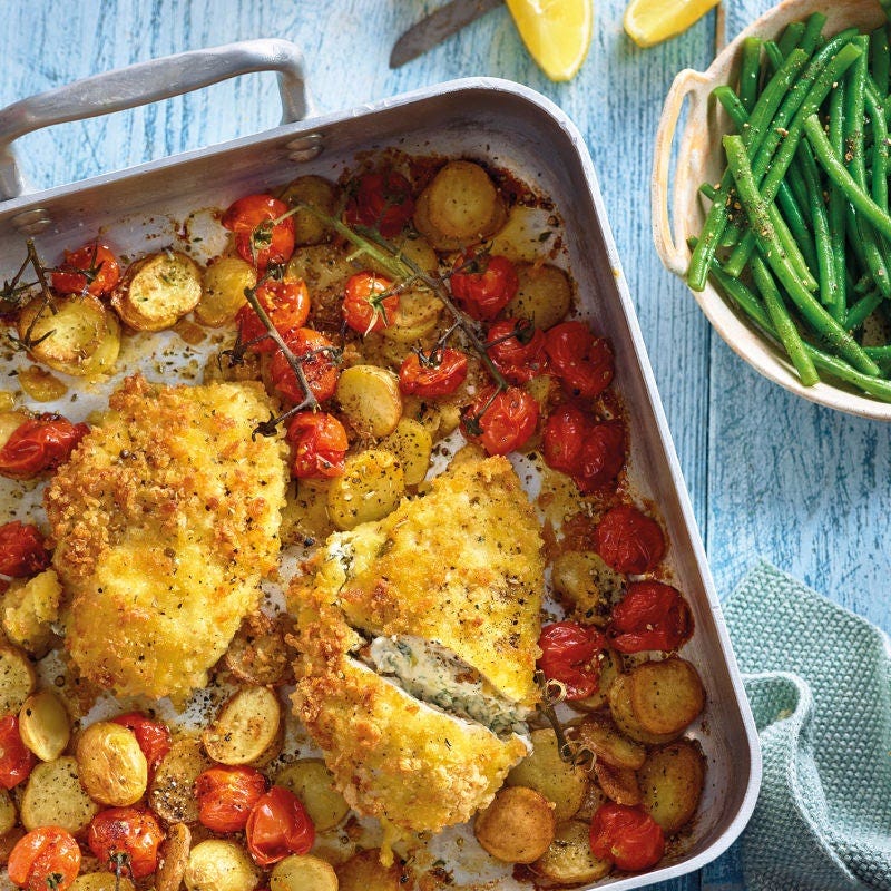 Knusperhähnchen & Kartoffeln vom Blech