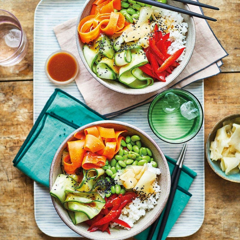 Vegane Sushi Bowl