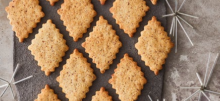 Butterspekulatiusspitzen mit Mandeln