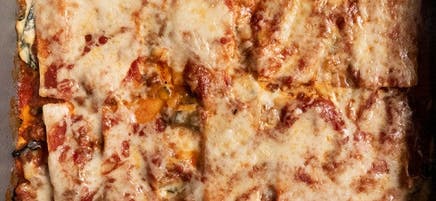 Lasagne de légumes avec nouilles de cœurs de palmier