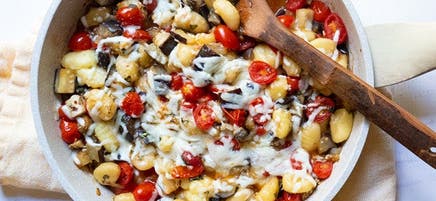 One-Skillet Gnocchi with Eggplant and Tomatoes