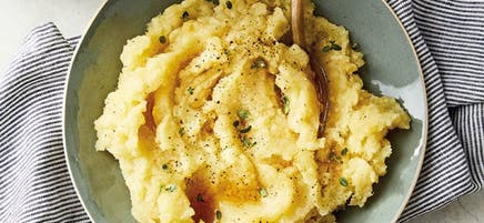 Purée de panais, de pommes de terre et de pommes