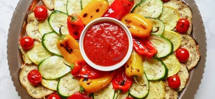 Couronne de légumes rôtis