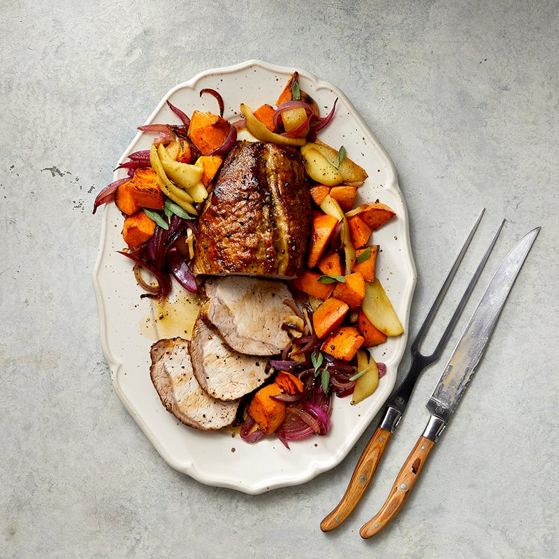 ViktVäktarna - Fläskfilé med rostade grönsaker och äppelcidersås
