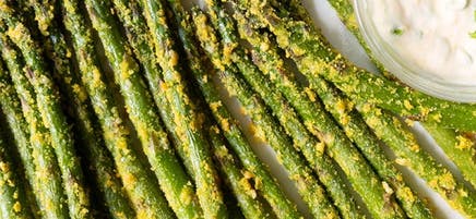 Frites d’asperges croustillantes