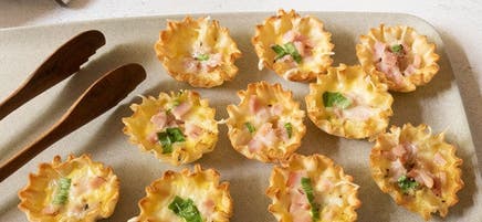Mini Ham and Cheese Quiche