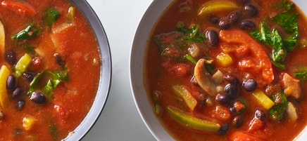 No-chop veggie tomato soup