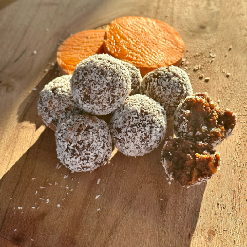 sweet potato cocoa balls