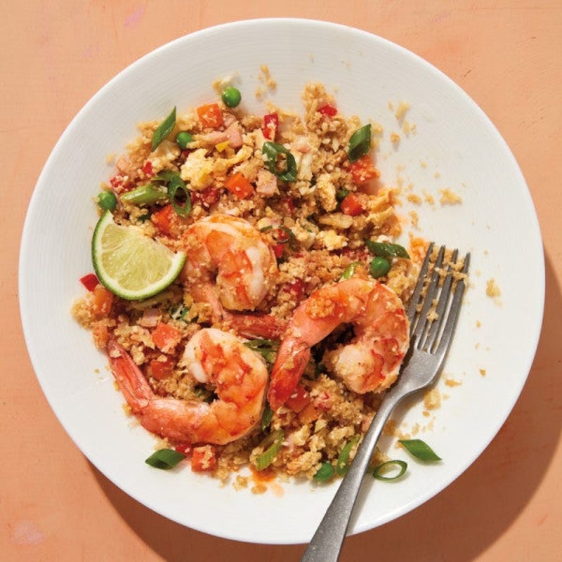 Photo of Veggie-packed fried rice with shrimp by WW