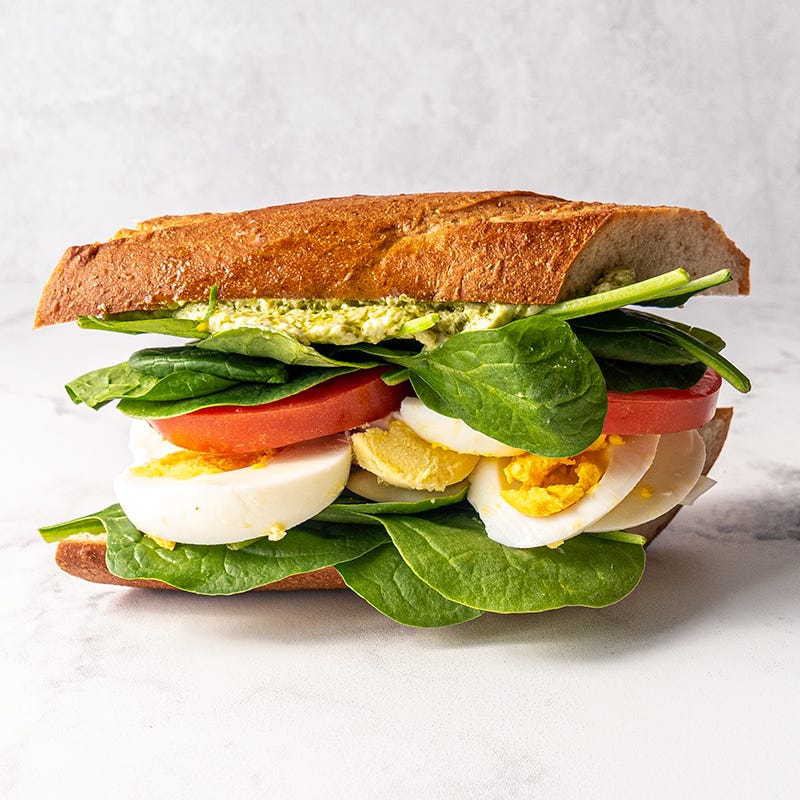 Photo of Pesto-egg baguette sandwich by WW