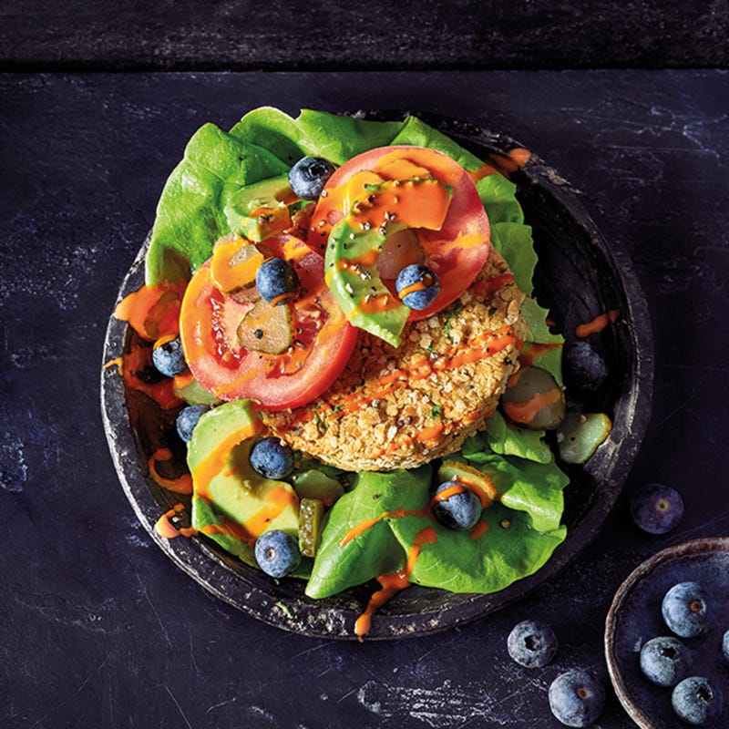 Brotloser Kichererbsenburger