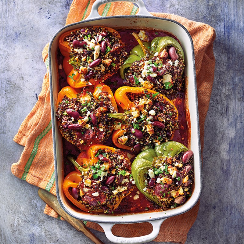 Ofenpaprika mit Quinoa
