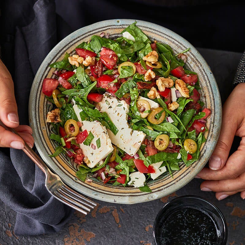 Griechischer Spinatsalat