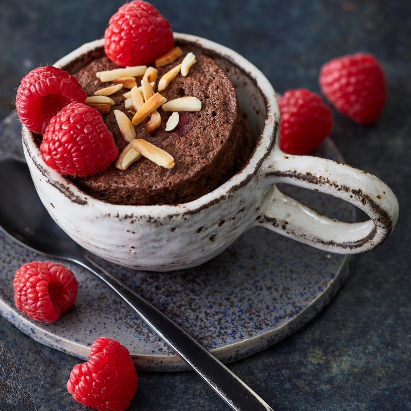 Mugcake au chocolat et aux fruits