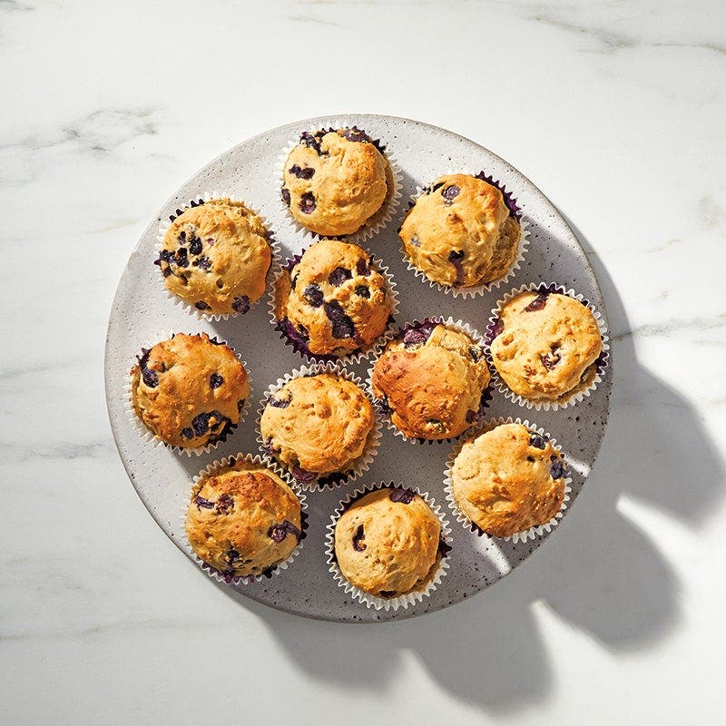 Zuckerfreie Blaubeermuffins
