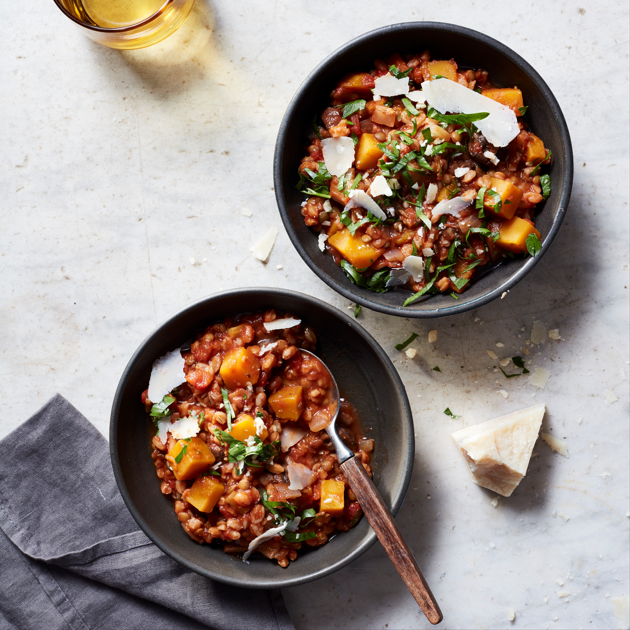 Ragoût de champignons et de citrouille