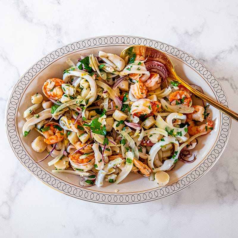 Photo of Italian seafood salad by WW