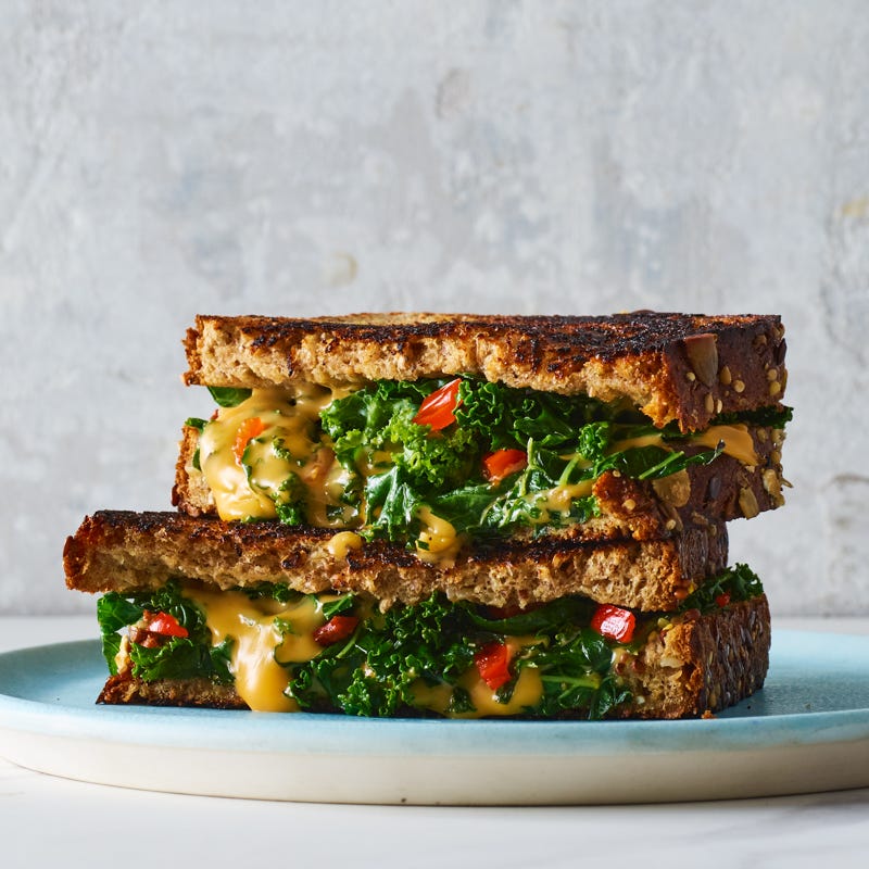 Photo of Grilled cheese with kale and pickled peppers by WW