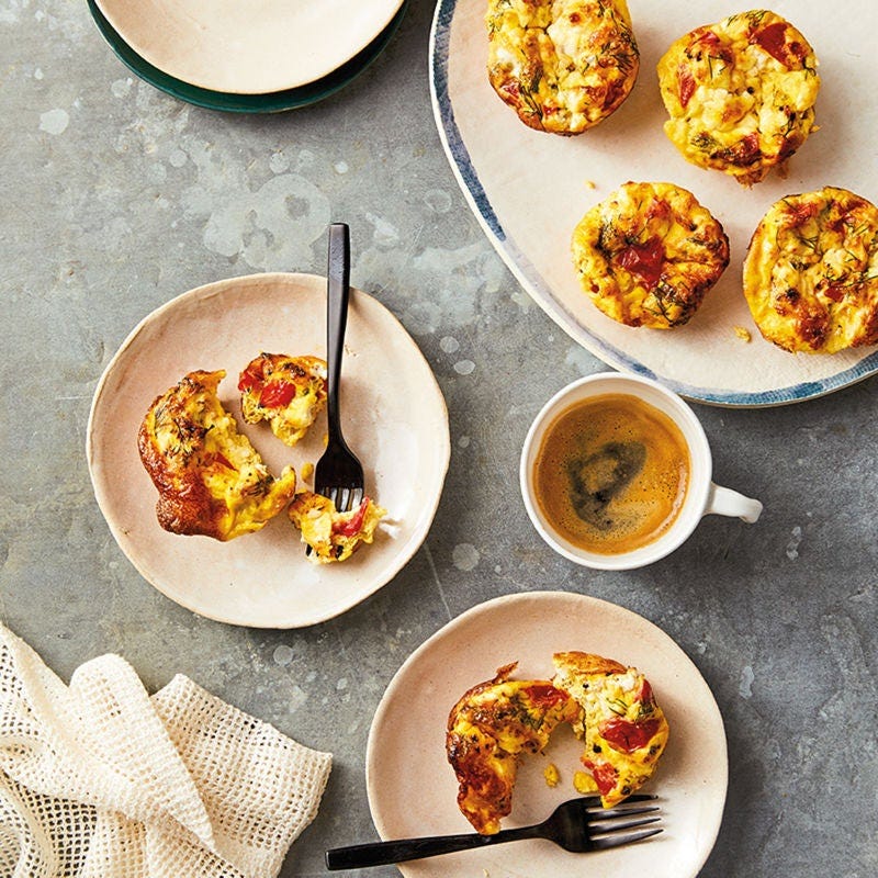 Eimuffins mit Tomate