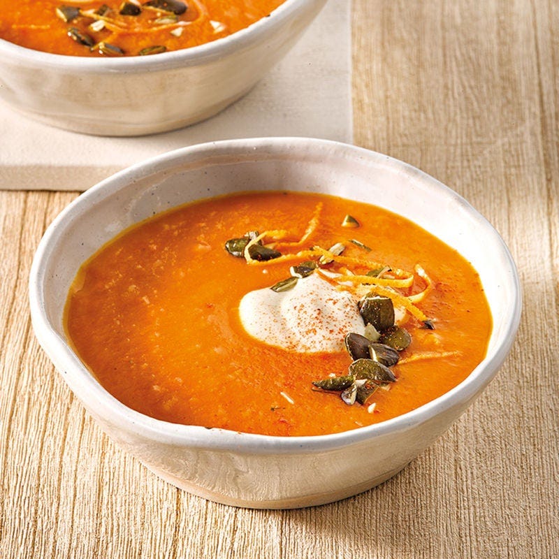 Kürbis-Orangen-Suppe