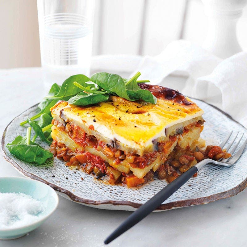 Linsen-Moussaka