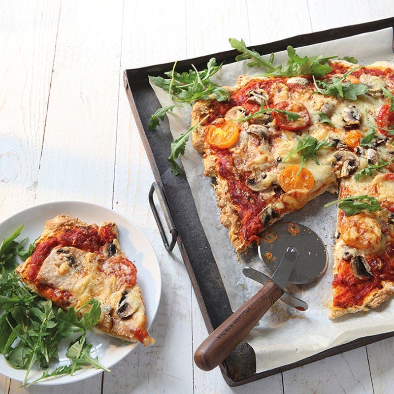 Pizza mit Schweinefilet