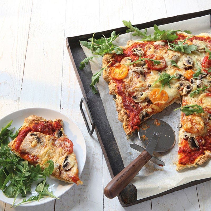 Pizza mit Schweinefilet